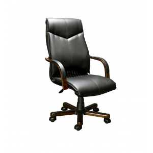 Кресло для руководителя BARBARA A LX  Экокожа/Черная/