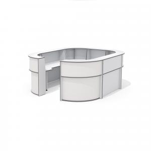 А-80+А-90 (x4)+А-140 (x2)+L-710 (х4) Стойка администратора /светло-серый/