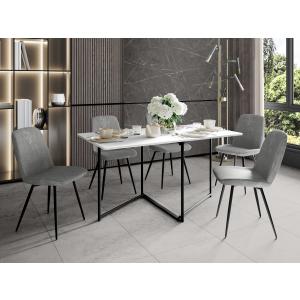 Колибри-16 (02) Белый шпон/Черный Стол-книжка 80(1500)х800х760