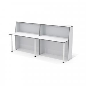 А-120 (x2)+L-710 (х3) Стойка администратора /светло-серый/