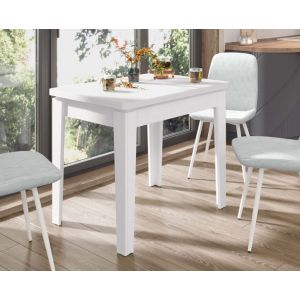 Орфей-24.4 (01) Белый шпон Стол обеденный 920(1240)х620(920)х770