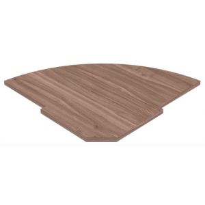 РС-5.1 Полка для угловой секции (угловой элемент) 815x815x22 /ясень шимо/