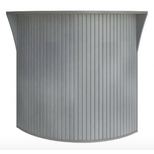 RIVA  А.РС-5.5 Стойка угловая (радиусный элемент - ролета)  950x950x1150 мм /клен/металлик/