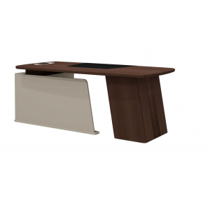 As-20 R Стол руководителя 200*90*76 /Дуб дюваль/серый кварц/