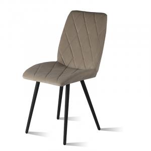 ОМЕГА стул (Текстиль LEONARDO 02 (светло-бежевый)/каркас Графит RAL 7024/