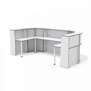 А-80 (x2)+А-90 (x2)+А-140+L-710 (х4) Стойка администратора /светло-серый/