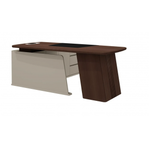 As-20.1 R Стол руководителя 200*196*76 /Дуб дюваль/серый кварц/