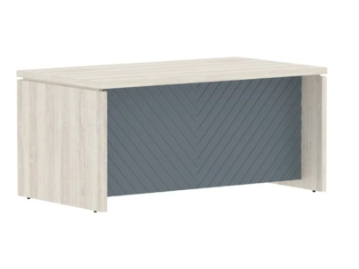 TLST 169H Стол руководителя 1600x900x750/Сосна Эдмонт/Серо-голубой