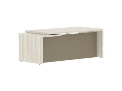 TLCT 209 R Стол руководителя правый 2000x900x750 /Сосна Эдмонт/Капучино