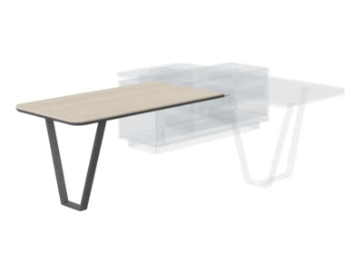 СФ-573415.1 Брифинг-приставка 1520x810x762 /Дуб светлый/Антрацит/