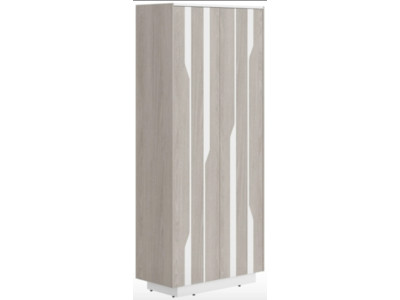 СФ-574204 Шкаф высокий 900x430x2100 /Дуб серый/Белый/