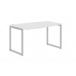 Стол эргономичный левый XQCT 149 L  1400x900x750 /Белый/Алюминий/