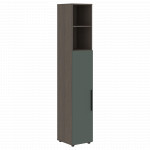 VHCS 40.6 Шкаф-колонка с глухой средней дверью 400х430х2253 /Дуб сильвер/Нефрит/