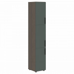 VHCS 40.8 Шкаф-колонка с 3-мя глухими малыми дверьми 400х430х2253 /Дуб сильвер/Нефрит/