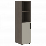 VMCS 40.5 Шкаф-колонка с глухой малой дверью 400х430х781 /Дуб сильвер/Аметист/