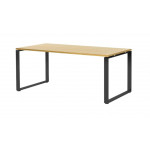 Стол письменный 160 101 101  1600x900x760 мм/Дуб светлый/Черный/