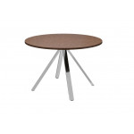 Стол для переговоров 101 905  1200x1200x760 мм/Орех/Хром/