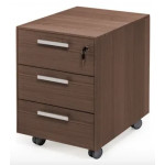 Тумба 3 ящика 109 501  440x580x630 мм/Эвкалипт/Хром/