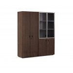 Шкаф комбинированный + для бумаг 109 726  1620x440x1970 мм/Эвкалипт/Черный/