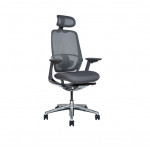 Кресло для руководителя Hertz  Сетка/Ткань/Серый/