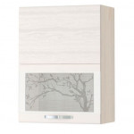 74.80.2 Шкаф-витрина (с системой плавного закрывания) 600х320х810 Сосна Астрид/Ваниль