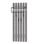 400.24.1 Панель с крючками настенная 600х320х1450 Белый шпон/Бетон темный