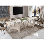 Колибри-13 (02) Кашемир/Белый песок Стол-книжка 350(1670)(3000)х800х750