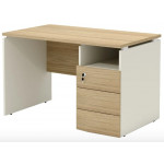 R-11 R Стол с тумбой правый 1200x700x750 мм /Швейцарский вяз/Бежевый/
