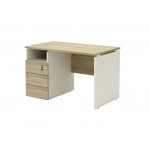 R-11 L Стол с тумбой левый 1200x700x750 мм /Швейцарский вяз/Бежевый/