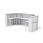 А-80 (x2)+А-90 (x2)+А-140+L-710 (х4) Стойка администратора /светло-серый/