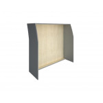 RIVA  А.РС-2 Стойка прямая 1200  1244x506x1150 мм /клен/металлик/