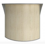 RIVA  А.РС-5 Стойка угловая (радиусный элемент - ХДФ) 950x950x1150 мм /клен/металлик/