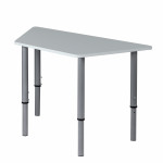 ТОЧКА РОСТА Стол Трапеция ( 1156х520х750мм) серый, серый кант