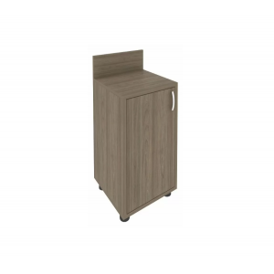 Тумба (узкая) с полкой с бортиком левая С-ТУ-40 Л /400x400x750/Вяз благородный/