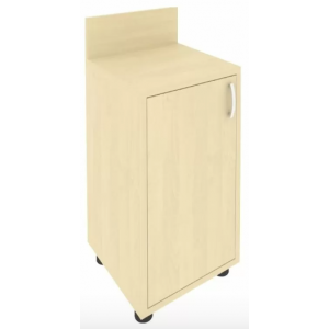 Тумба (узкая) с полкой с бортиком левая С-ТУ-40 Л /400x400x750/Клён/