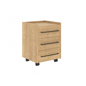 Тумба подкатная LLMC-3D  461x445x636 мм/Дуб Бофорд/
