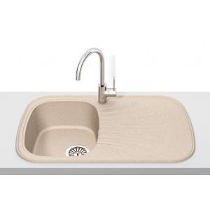 Мойка А08, Эверест 790*485*h165мм, чаша слева, прямоугольная, сушка