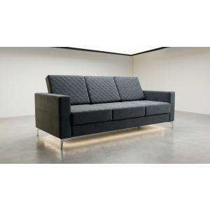 Диван трехместный 1920 х 830 х 830 Серый велюр