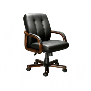 Кресло для руководителя FORUM B LX  Комбинированная кожа/Черный/