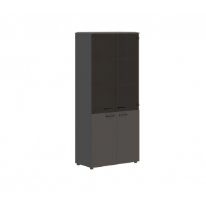 Шкаф комбинированный JHC 85.2  856x450x1950 мм/Орех Мокко/Антрацит/