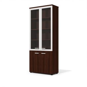 GR-62+GR-7.1(x2)+GR-04.1N L+GR-04.1N R Шкаф  90×42×219 см/орех тёмный/