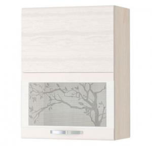 74.80.2 Шкаф-витрина (с системой плавного закрывания) 600х320х810 Сосна Астрид/Ваниль