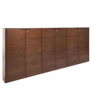 РЭЙЛ/RAIL ШКАФ ДЛЯ БУМАГ Х3 SET_Bookcase*3_RT ДУБ ТАБАК