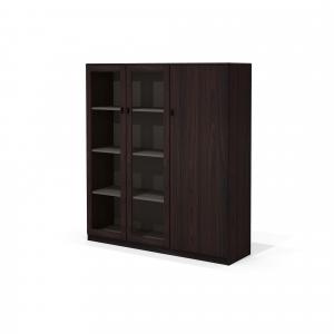 Сидней Sd-53N Комбинированный шкаф с гардеробом 145*40*164 /вишня Ойра/антрацит/