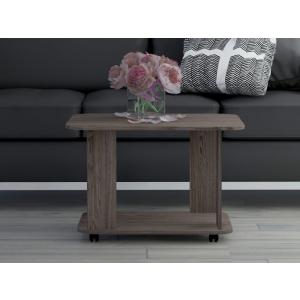 РАСПРОДАЖА! С-7 Стол журнальный 800*500*550  Ясень анкор тёмный