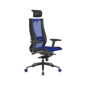 Кресло Samurai B2-16D-TS+Infinity/Kb09/Nb09/D03P/H13mL-2D(M06.B11.G22.W27) Синий/Черный