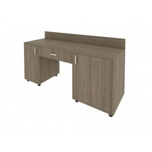 Стол с 2-мя тумбами и бортиком, тумба под холод.прав.С-СТ-170 Пр /1700x550x750/Вяз благородный/