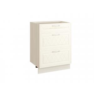 19.91.1 Стол с 3 ящиками (с системой плавного закрывания) 600х530х820 Сосна Астрид/Мелинга