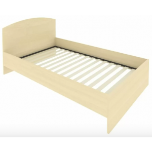 Кровать с изголовьем и ортопедическим основанием С-КИ-120 /1250x2050x900/Клён/