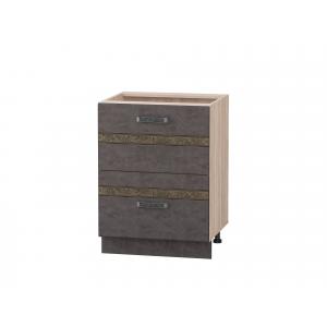 101.48 Стол с 2 ящиками (с системой плавного закрывания) 600х530х820